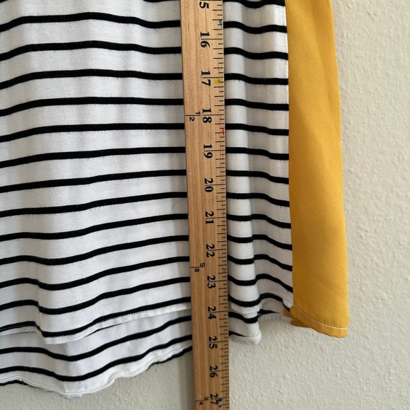 THML Women's Small Embroidered Tank Top Striped Side Panel Sleeveless Casual - Picture 9 of 11